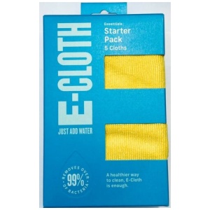 E-Cloth Starter Cleaning Pack, Microfibre, Multi Coloured